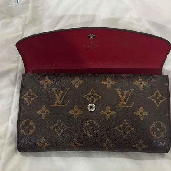 Louis Vuitton Brown and Tan Clutch wallet